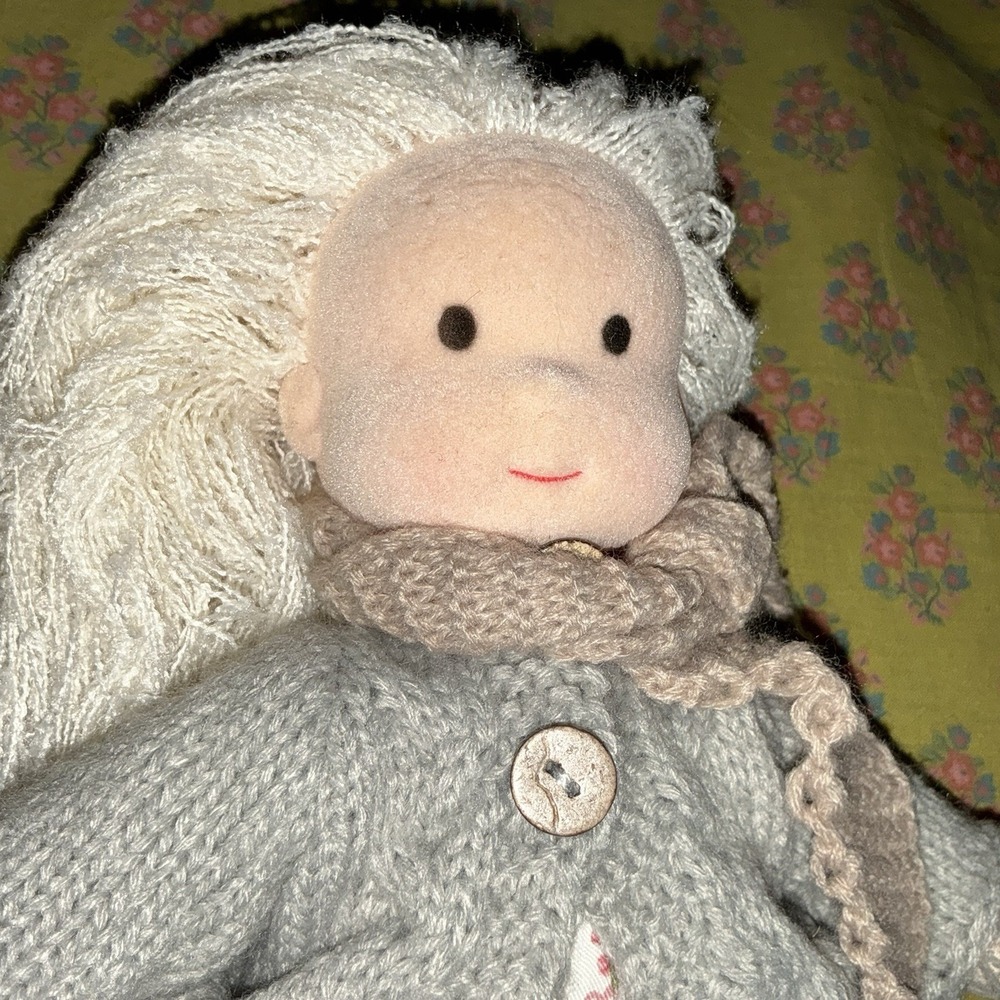 Evgeniya Elizarova Waldorf Style Felted Cloth Girl Doll Crochet Outfit‎ #4 Dress - Picture 2 of 3